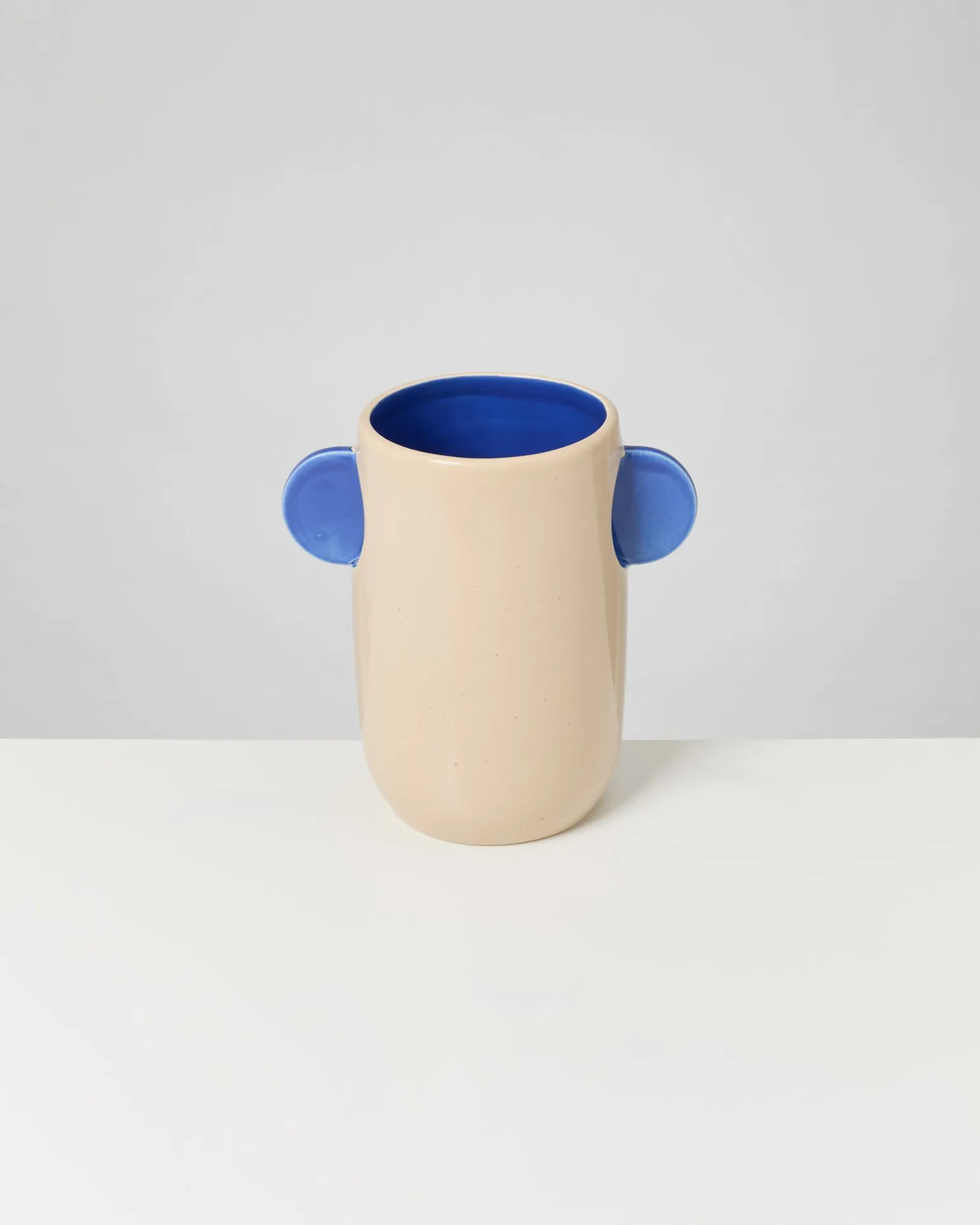 Tomar Vase M sand blau