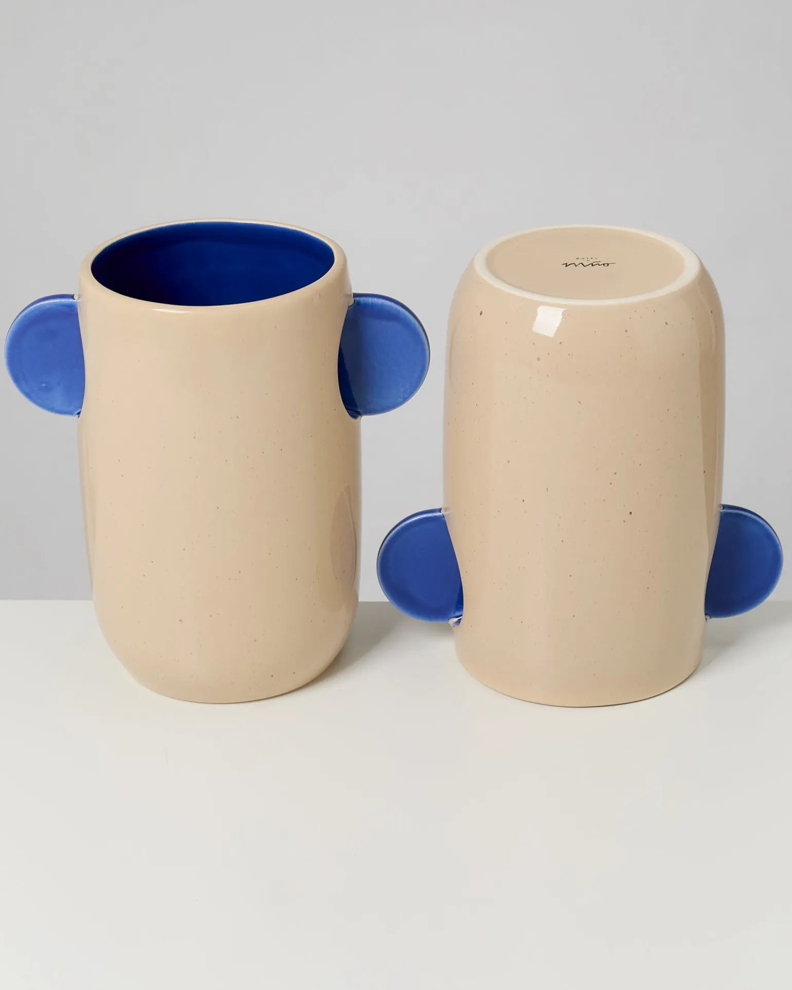Tomar Vase M sand blau