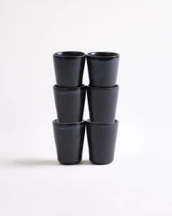 Turmalina Espressobecher schwarz 6er-Set