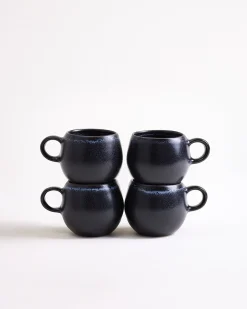 Turmalina Espressotasse schwarz 4er-Set
