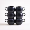 Turmalina Espressotasse schwarz 6er-Set