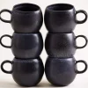 Turmalina Tasse groß schwarz 6er-Set