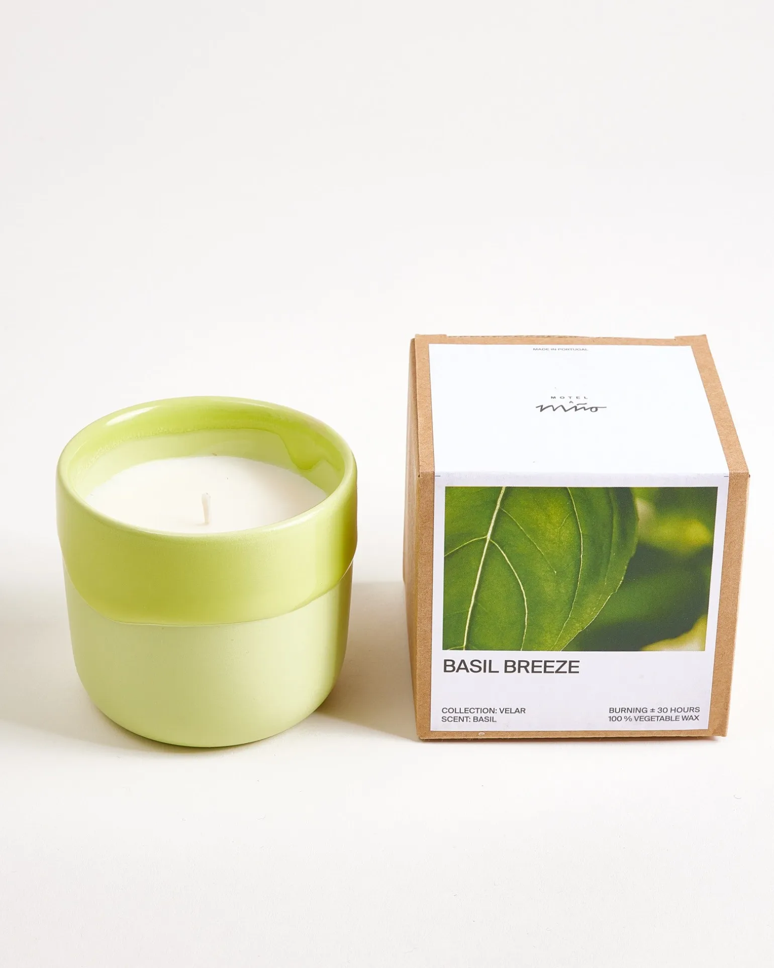 Velar Duftkerze Box Basil Breeze lime