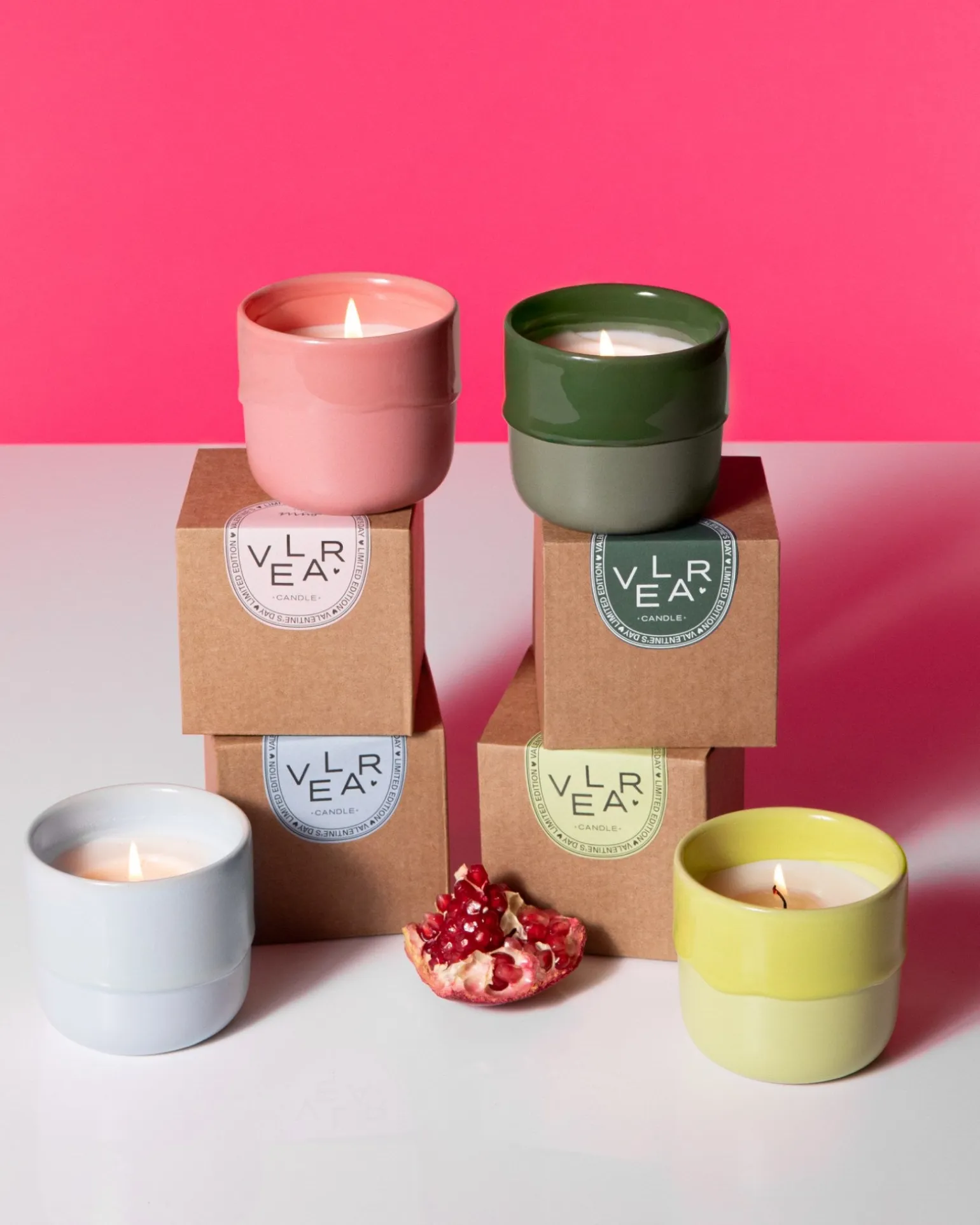 Velar Duftkerze Salted Zest rosa